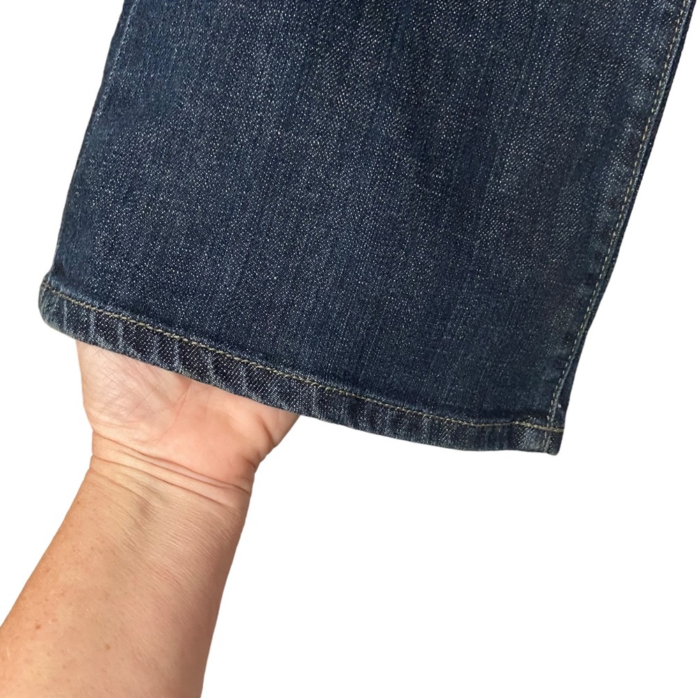The Limited Authentic Original Flare Jeans Flap Back Pockets Blue - Picture 4 of 14